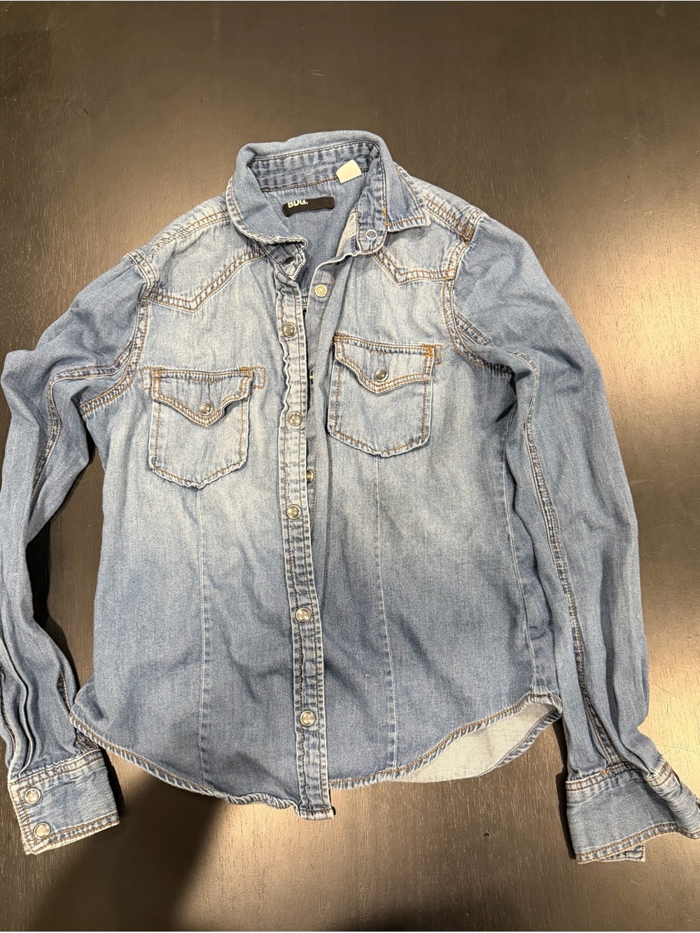 BDG Light Wash Denim Button-Up Jacket